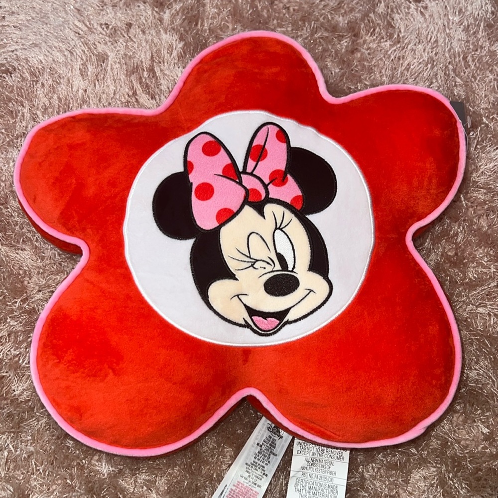 Minnie Mouse Flower Pillow